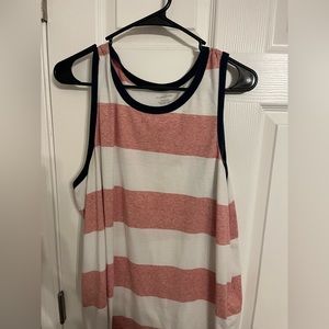 Mens No Boundaries Striped Tank Top - L